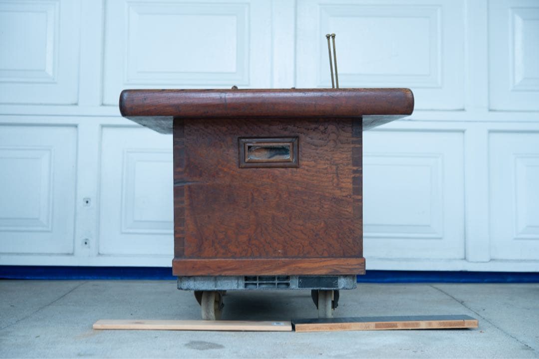 長火鉢　天然木 骨董 古民具 囲炉裏 座卓 和家具 火鉢