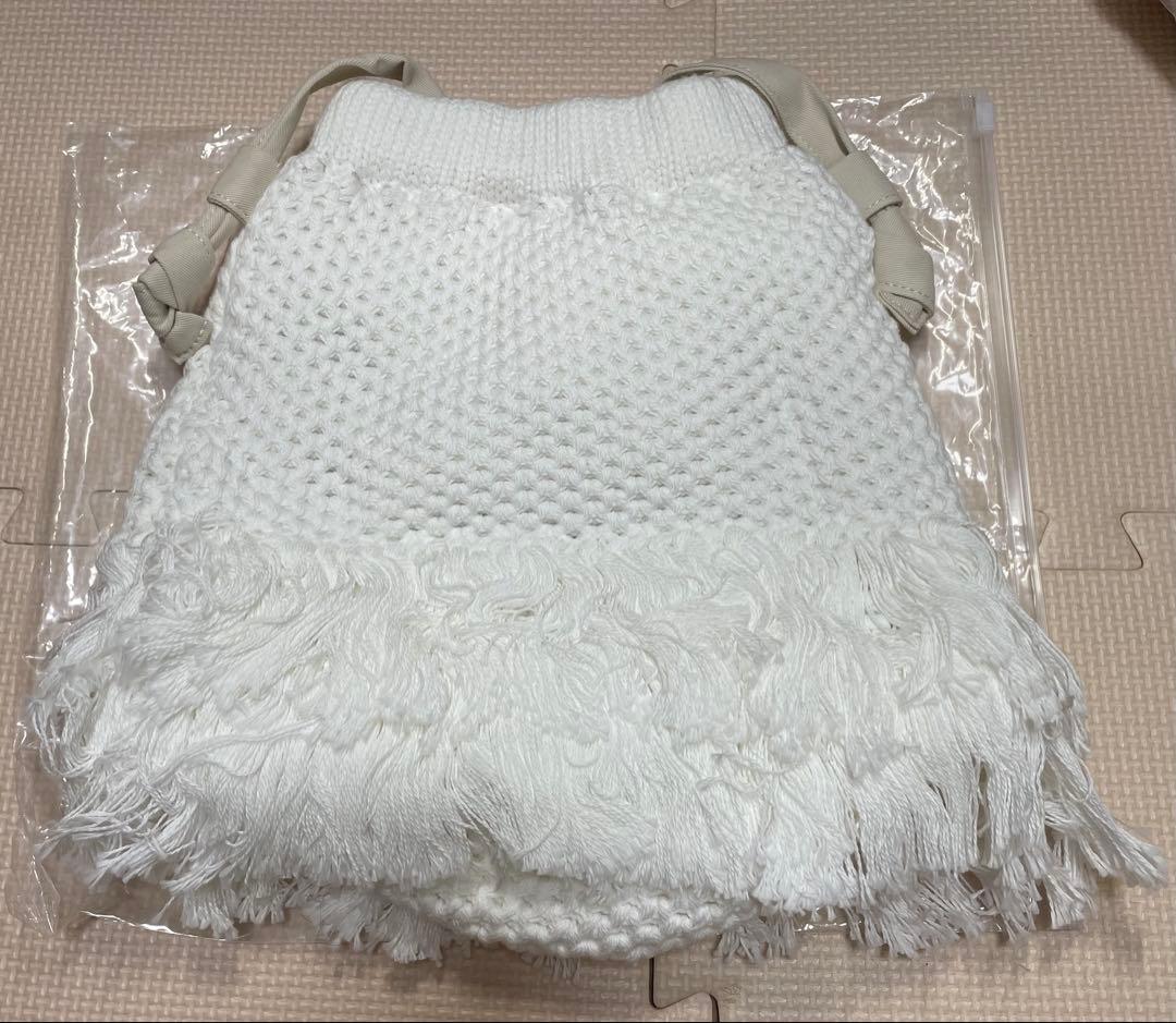 merry Jenny ブランドタグ付きわんわんポシェットベージュ