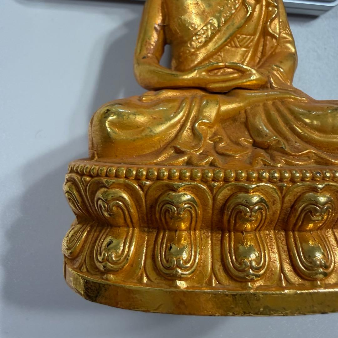 鎏金釈迦牟尼坐像　旧蔵