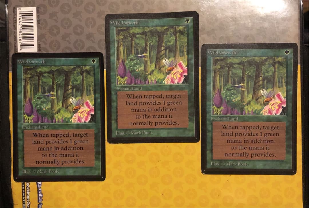 MTG 繁茂　β ベータ版　英語　3枚