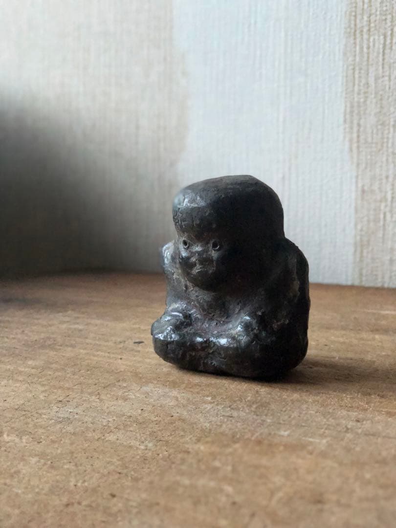 家の神さま　古民藝　金属製　福助　民衆仏