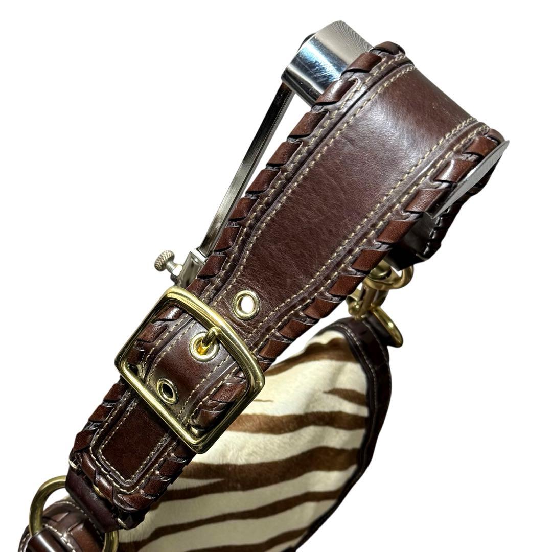 Y2K★コーチ ハラコレザー レガシー ショルダーバッグ ホーボー ターンロック