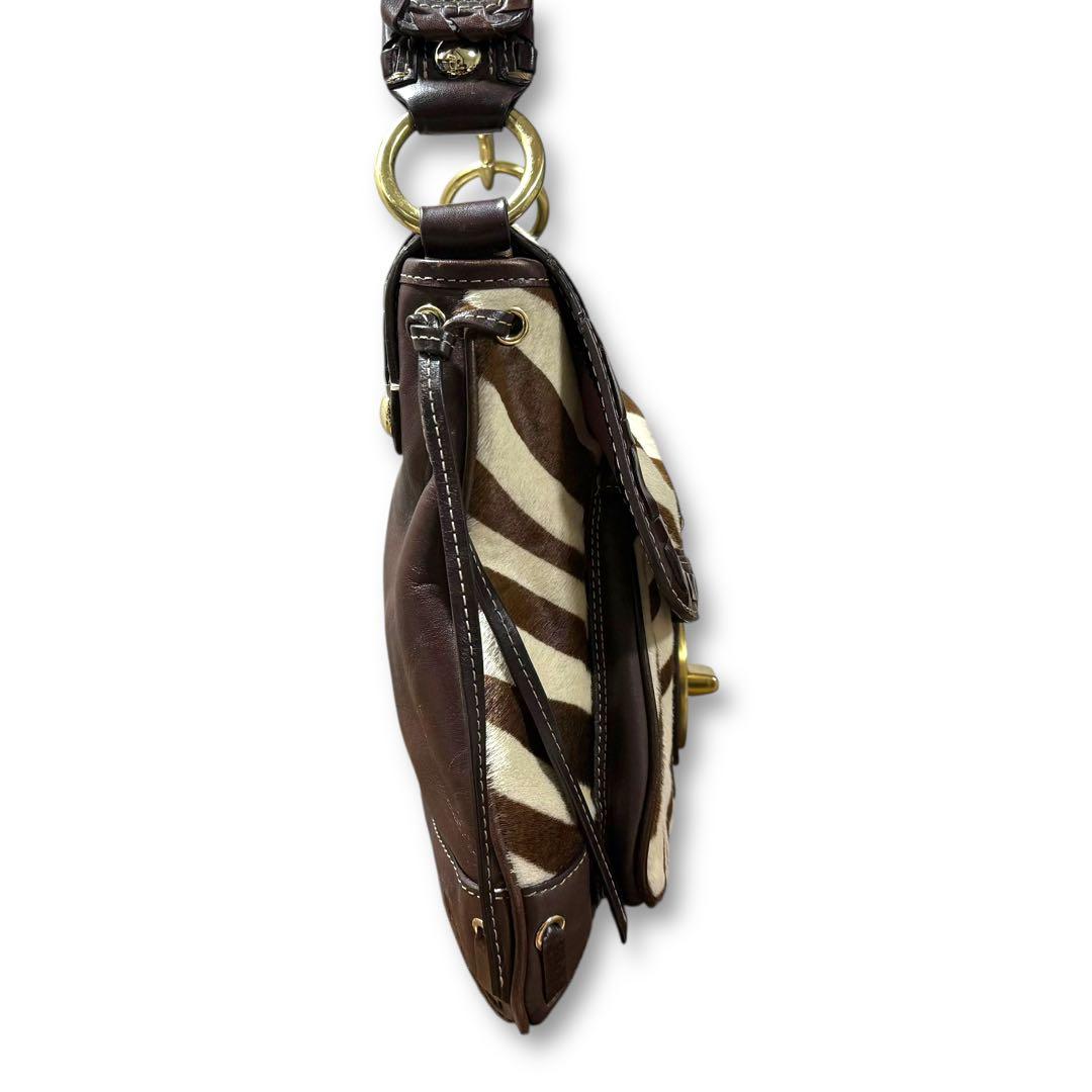 Y2K★コーチ ハラコレザー レガシー ショルダーバッグ ホーボー ターンロック