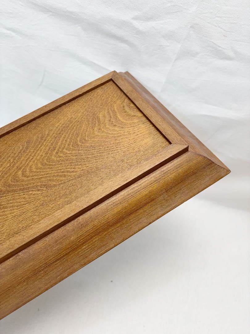 未使用 茶道具 桑 香盆 且座盆 香道具 長方盆 紙箱