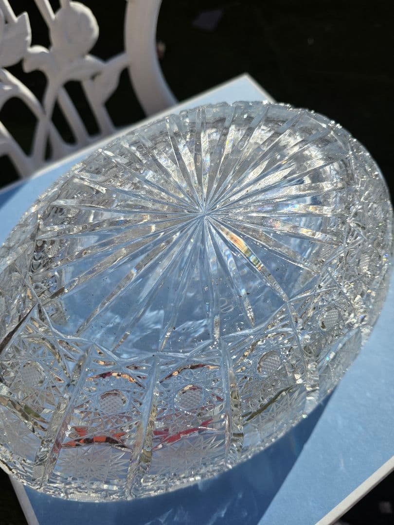 Sachsen Crystal オーバル型クリスタルボウル
