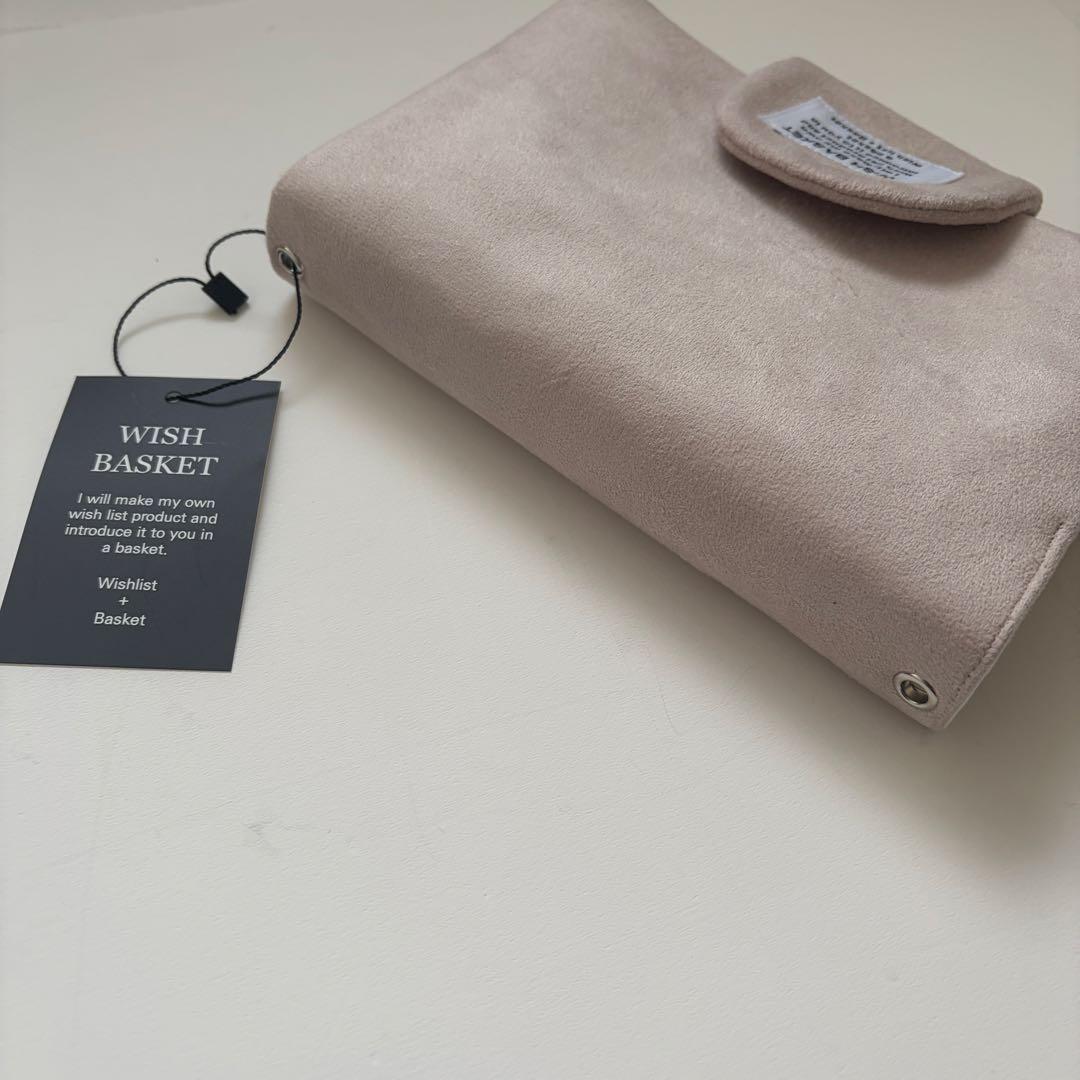 バインダーカバー　スエード　ミュートブラウン　A6 韓国　貯金