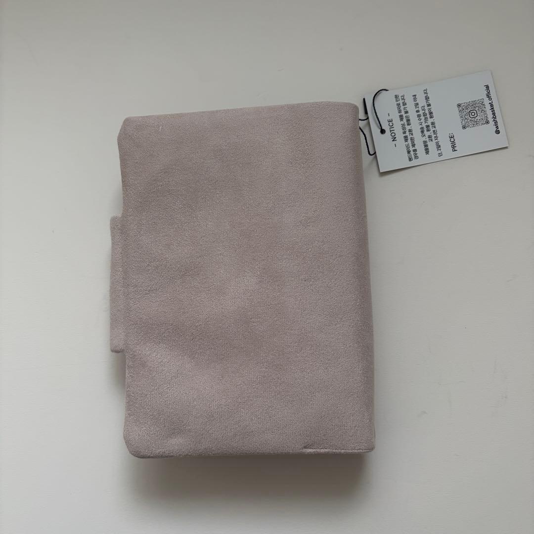 バインダーカバー　スエード　ミュートブラウン　A6 韓国　貯金