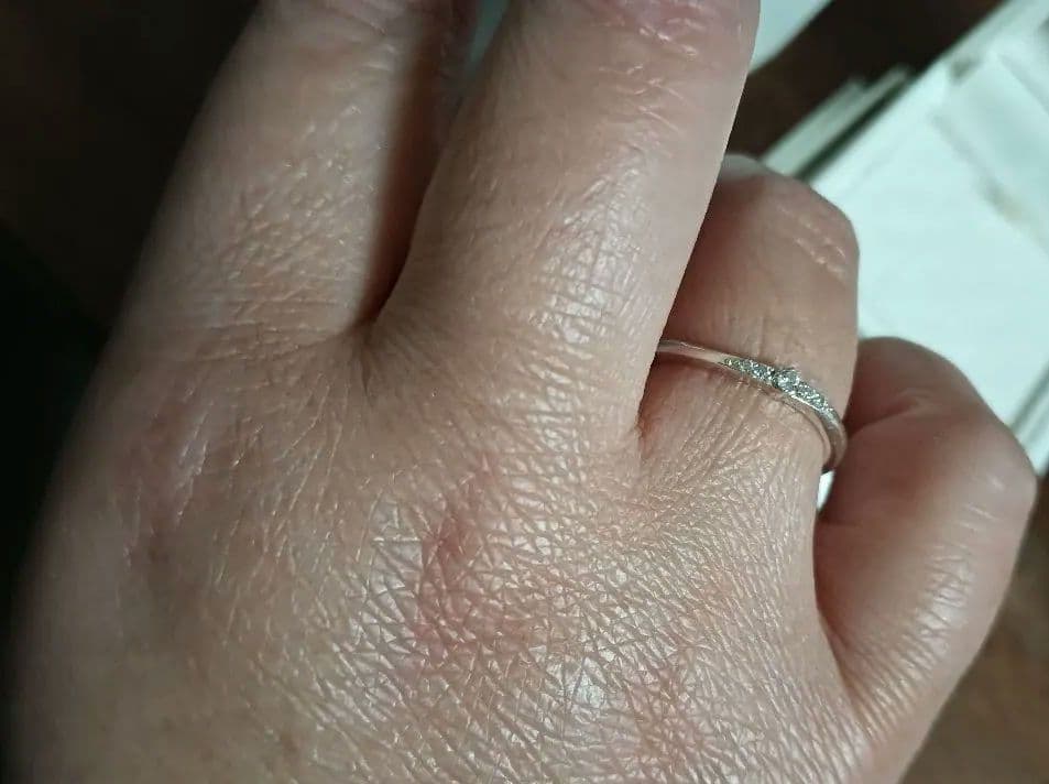 大特価◆美品◆4℃ダイヤモンドリング（14号）