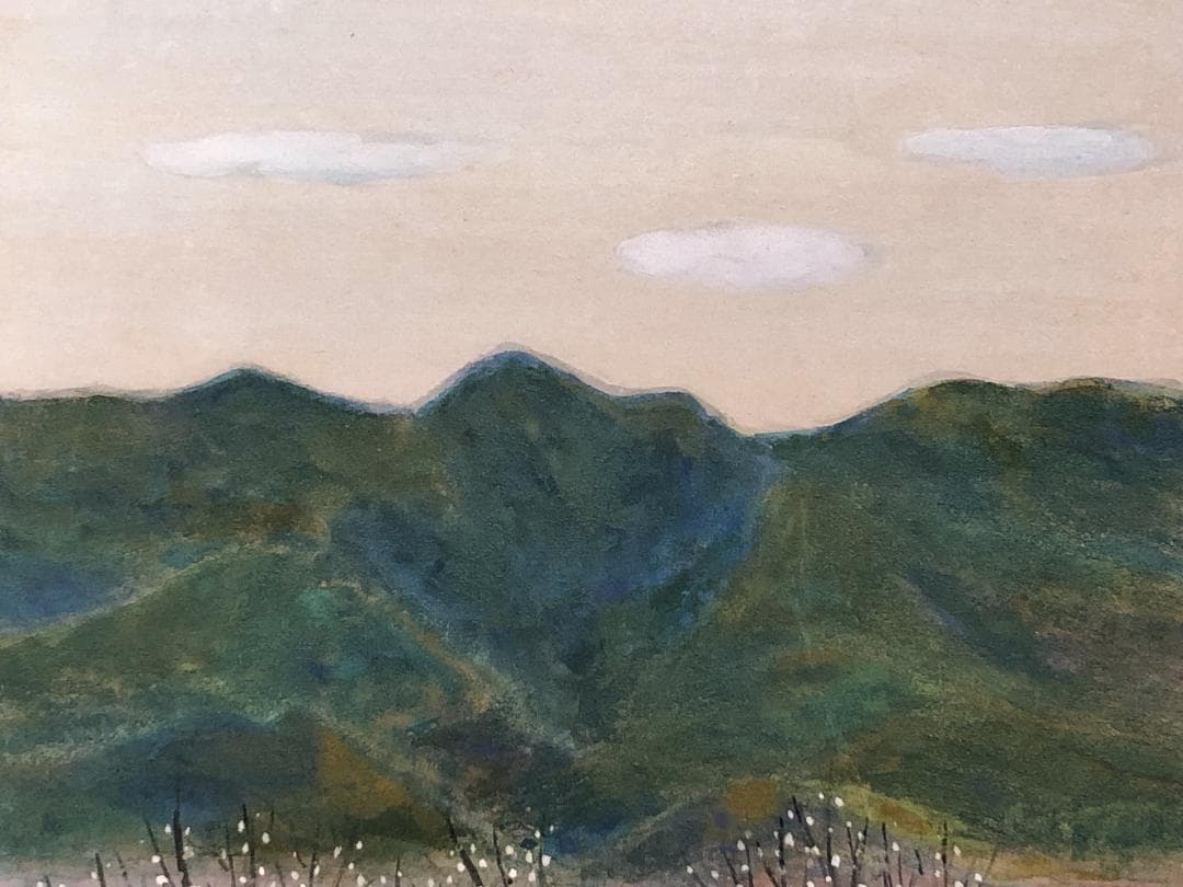 【 秋葉長生 日本画 】　肉筆色紙　状態良好