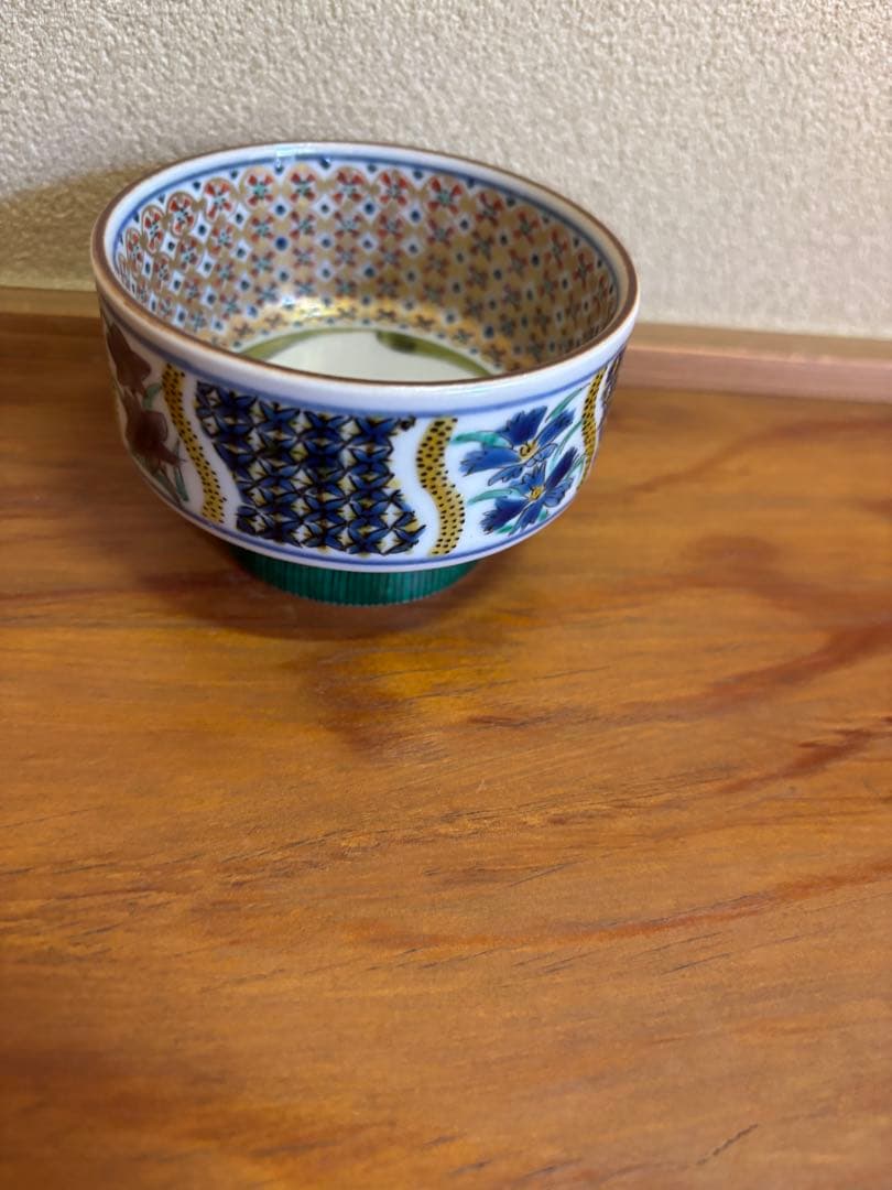 九谷焼　名工故河上龍三作　盃