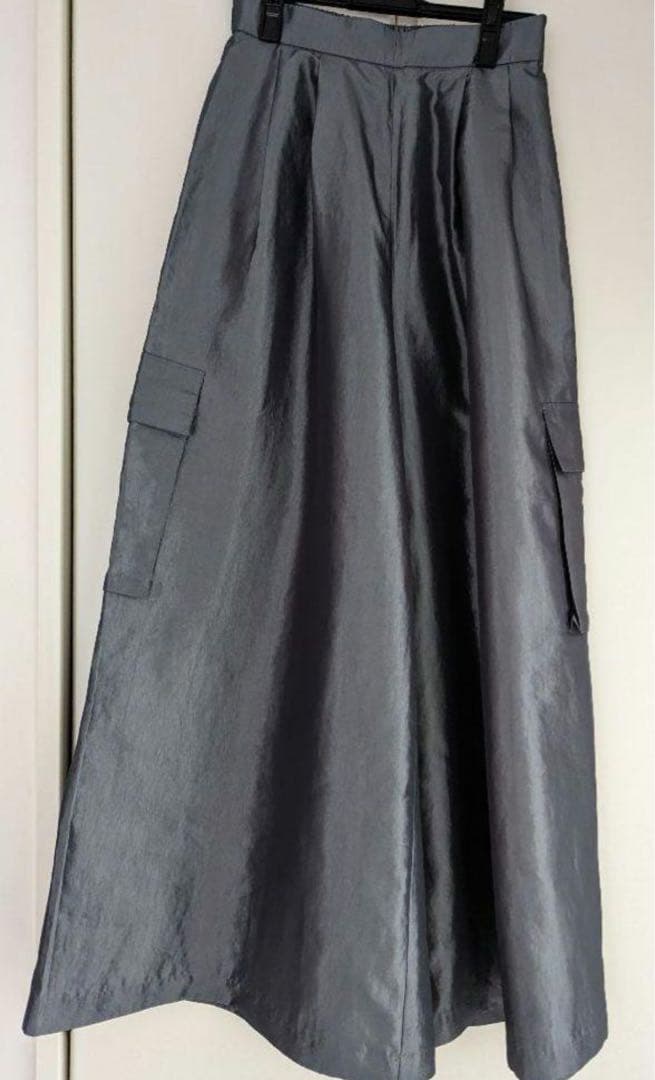 リグドット　ワイドカーゴパンツ　ブルー