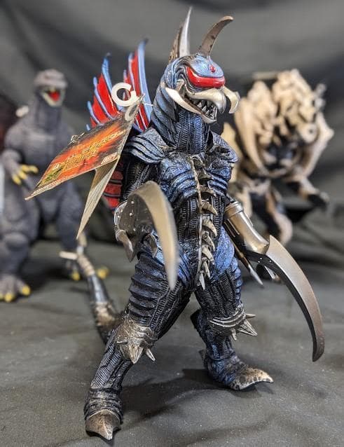 FWゴジラ・ガイガン・モンスターX（バンダイ）タグ付ソフビフィギュア３体セット