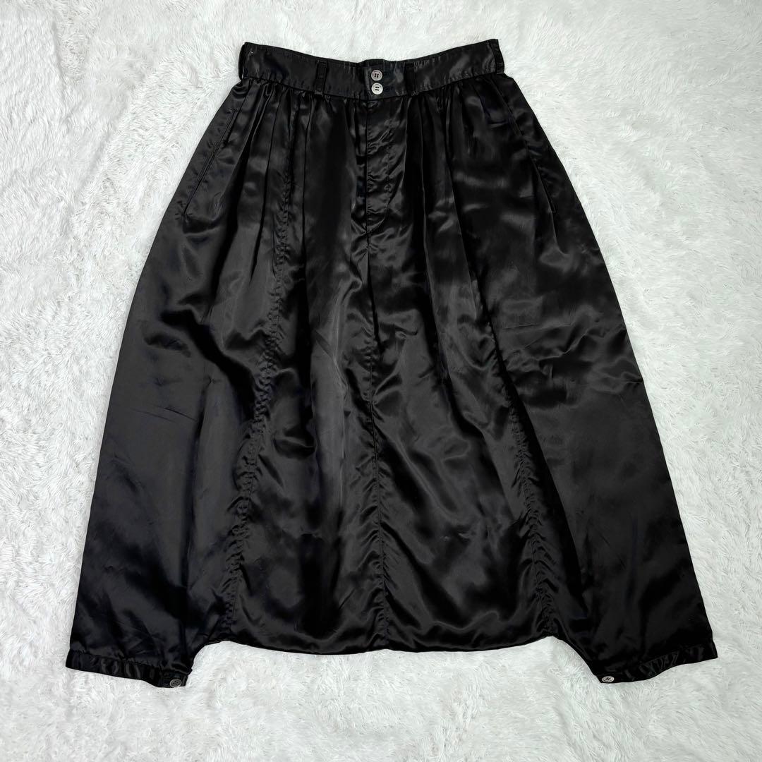 美品✨COMME des GARCONS サテンサルエルパンツ　ワイド