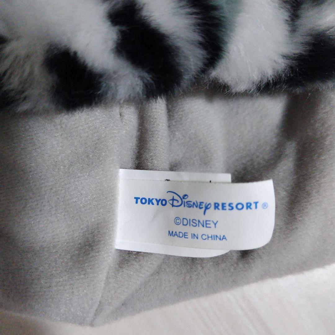 ディズニー　ファンキャップ　ヒョウ柄　グレー　ミニー
