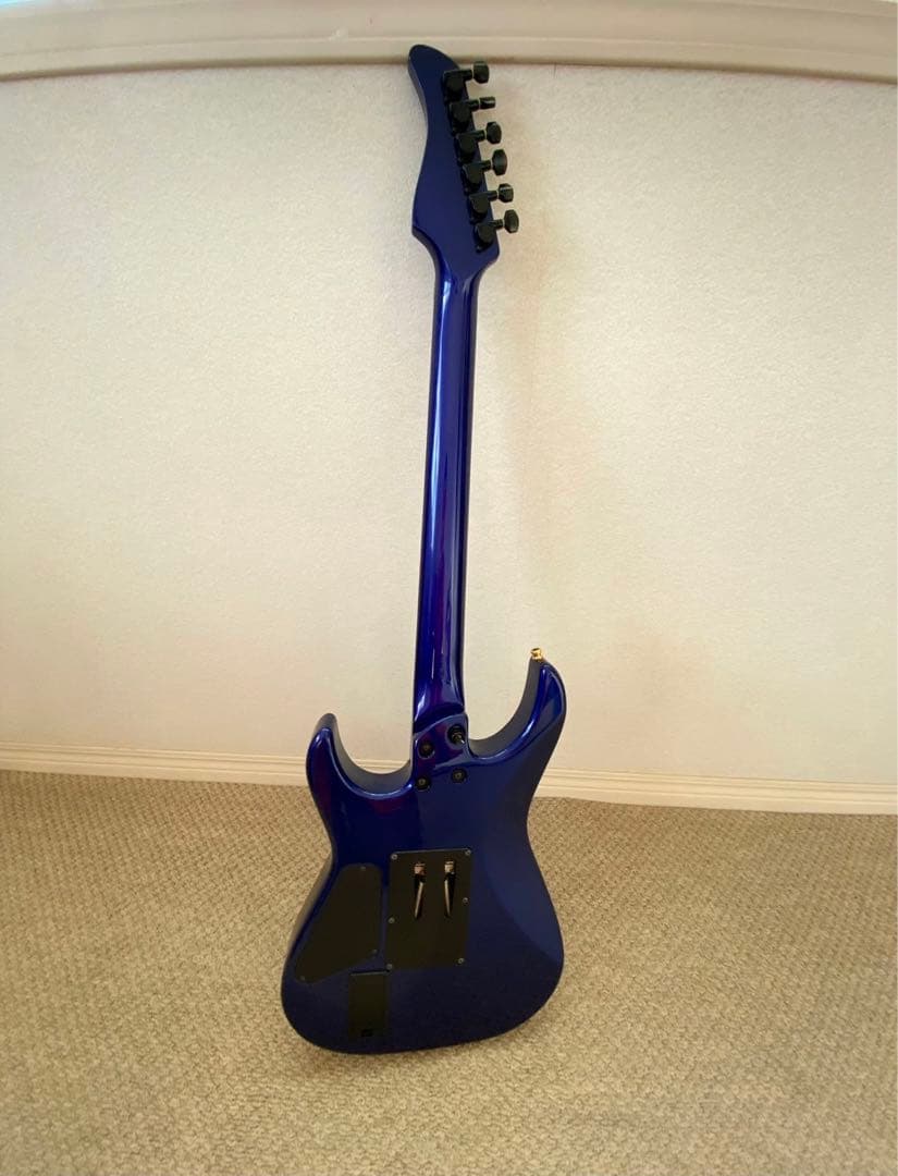 FERNANDES エレキギター 青 24フレット ハードケース付き