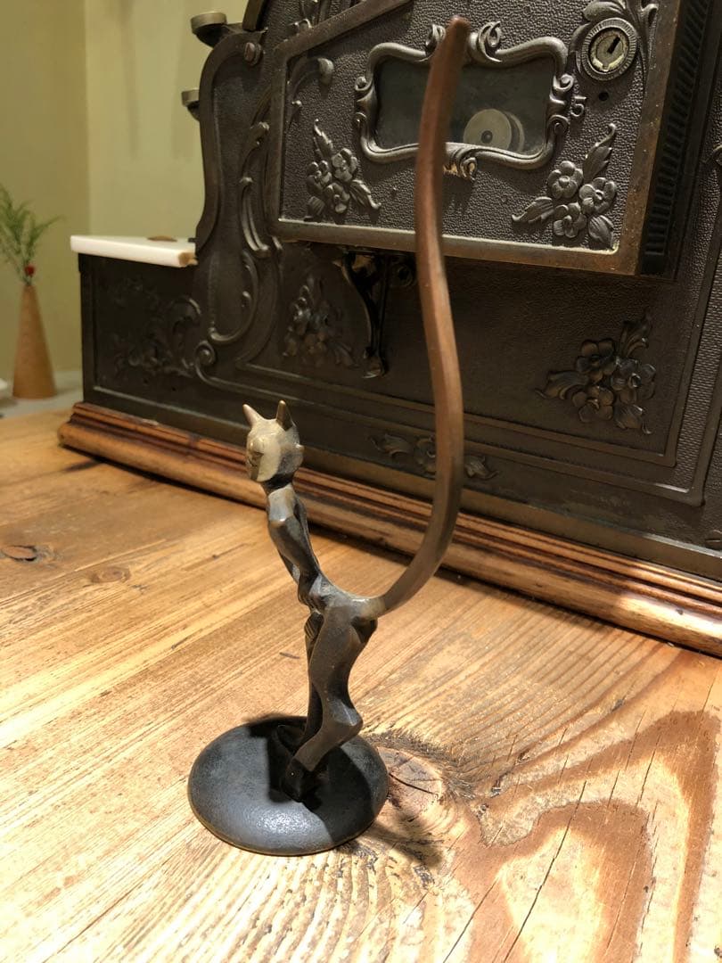 アンティーク　デビル　悪魔　ミッドセンチュリー　インダストリアル　スカルプチュア