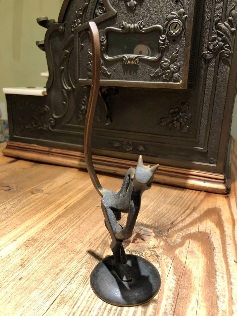 アンティーク　デビル　悪魔　ミッドセンチュリー　インダストリアル　スカルプチュア