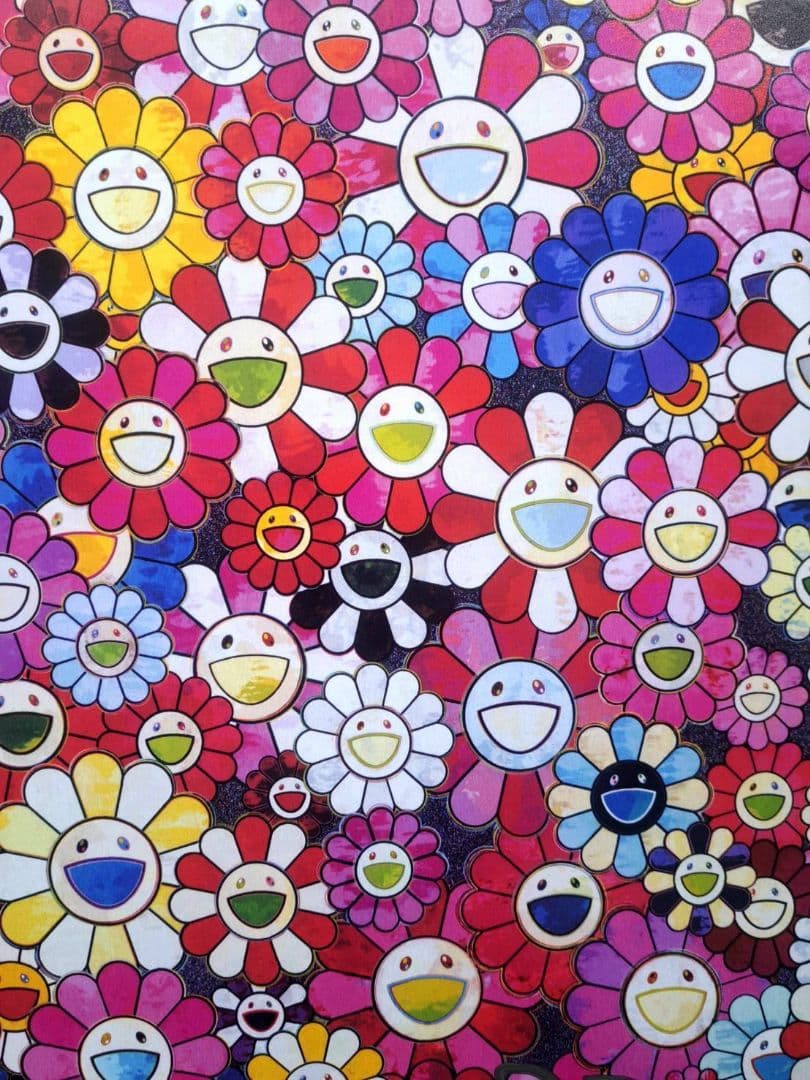 村上隆　花畑　ピンク　ポスター　アート　人気画家　(草間彌生　奈良美智)