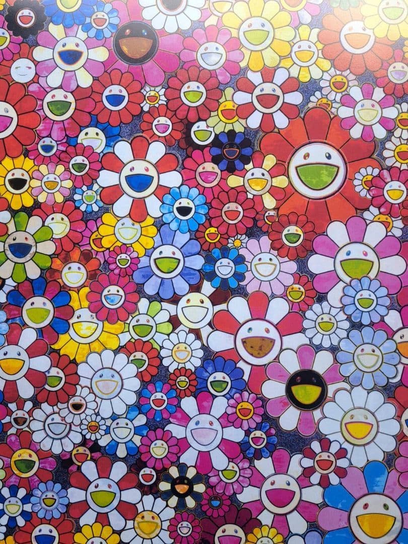 村上隆　花畑　ピンク　ポスター　アート　人気画家　(草間彌生　奈良美智)