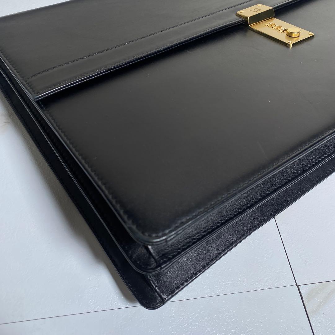 希少⭐︎ダンヒル 自立型ビジネスバッグ ブリーフケース オールレザー 布袋付き