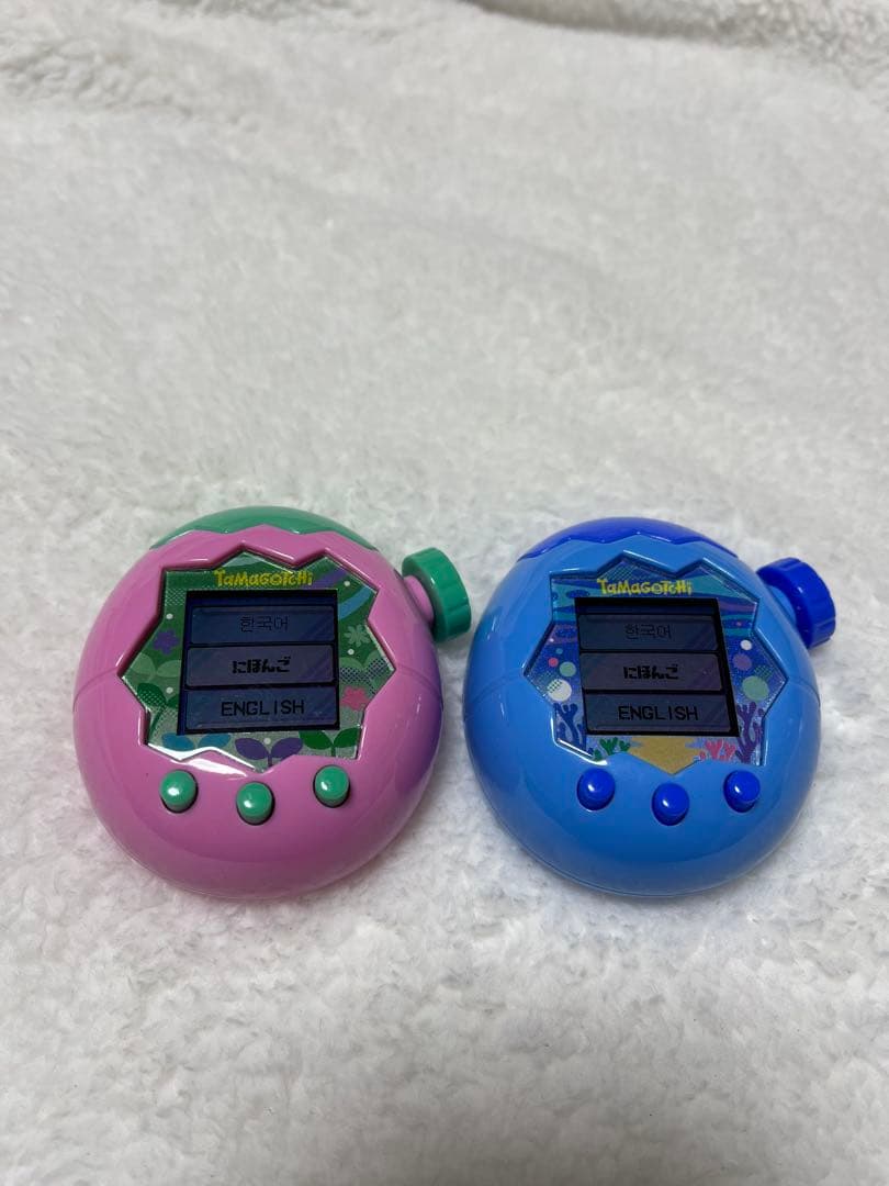 たまごっちパラダイス2個(ピンクブルー)&パーフェクトガイドセット