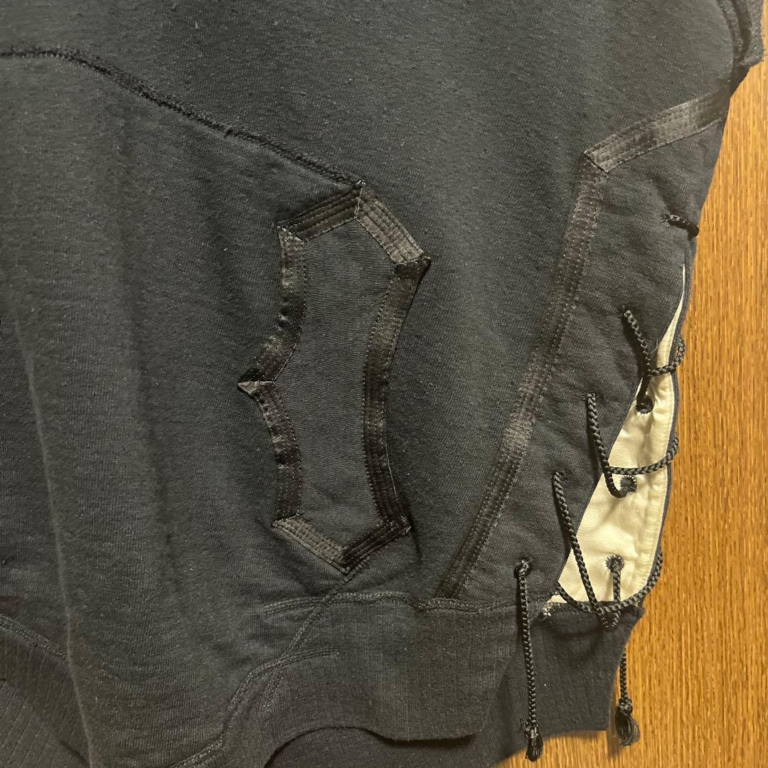 NUMBER (N)INE レースアップ シルク ノースリーブトップス 09ss