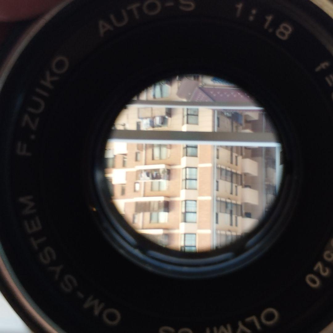 【美品】オリンパス　OM-1N シルバー　50mmF1.8レンズ、本革ケース付き