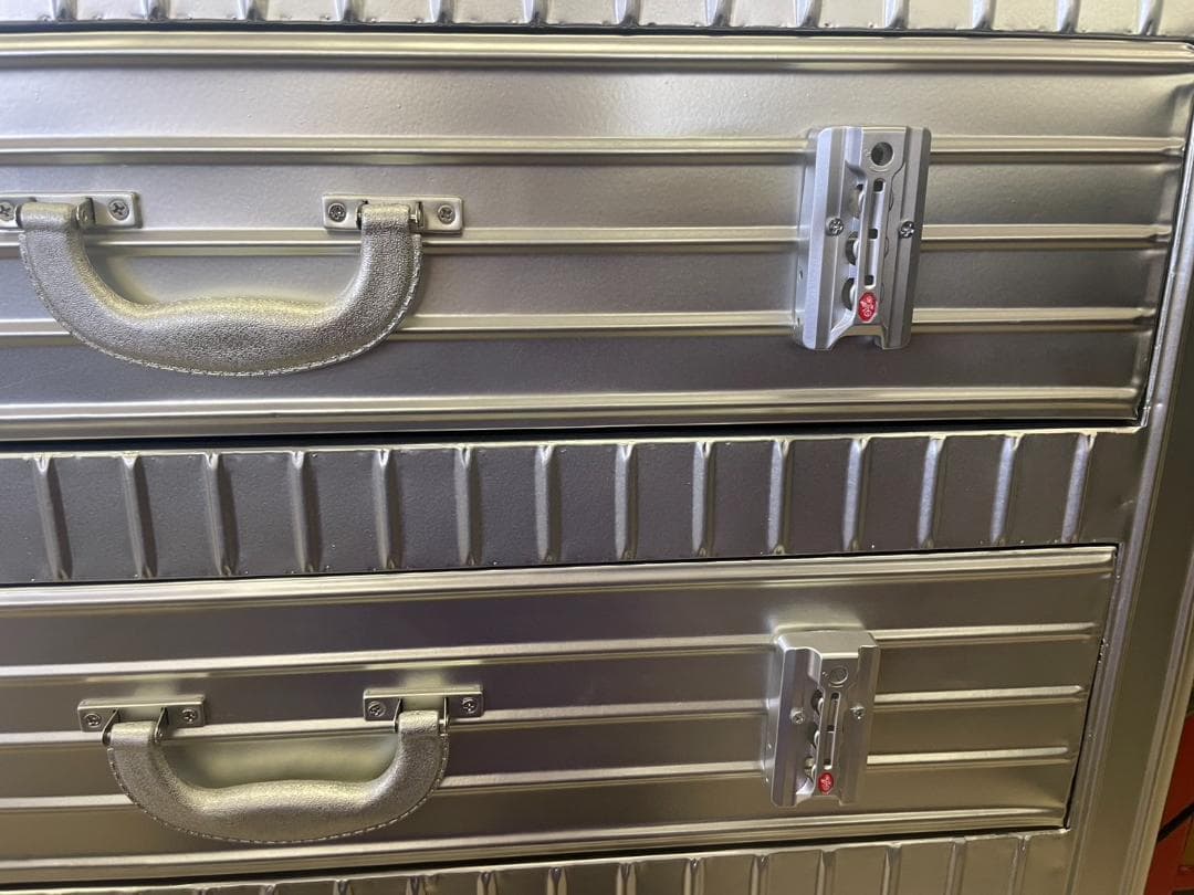 男前インテリア　3段チェスト　ワイド　インダストリアル　収納　引出し　スチール