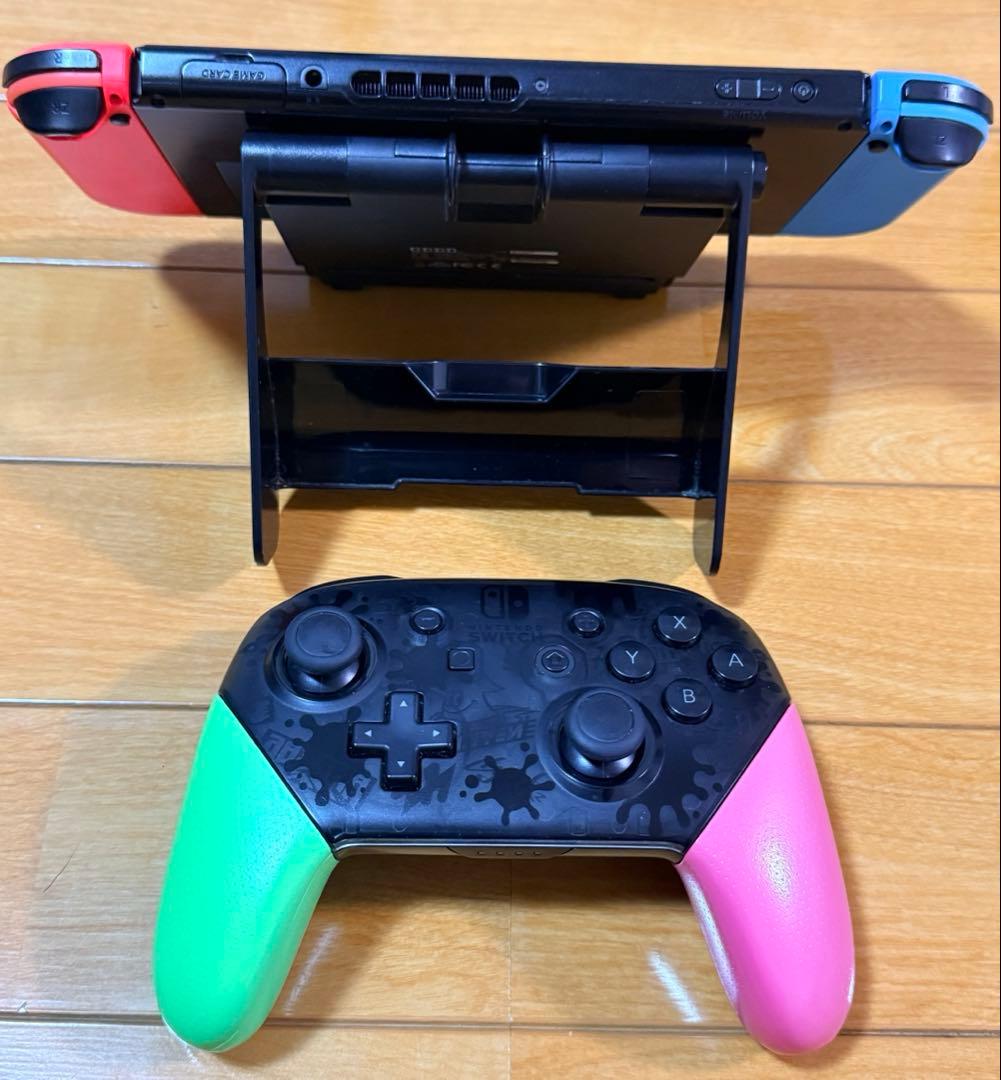 Switch本体＋純正Proコン＋256GBメモリ＋HORIスタンド