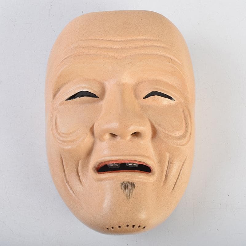 能面　能楽　雅楽　木彫　姥面　V　R9454