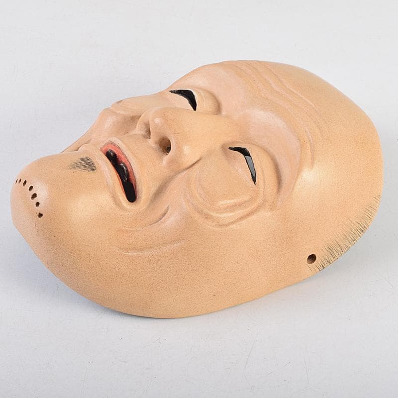 能面　能楽　雅楽　木彫　姥面　V　R9454