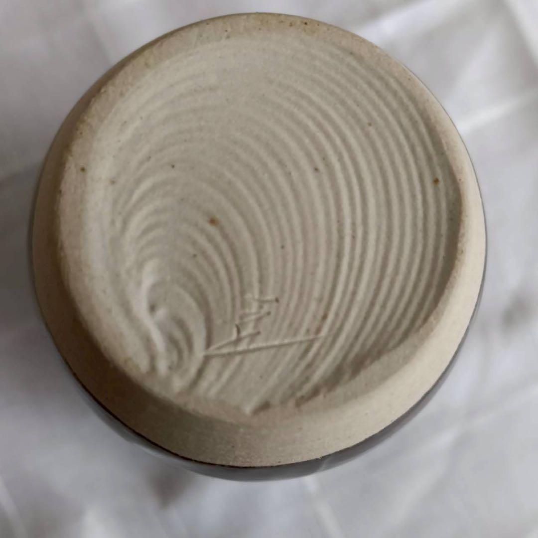 肩衝茶入　桶谷定一(作) 共箱