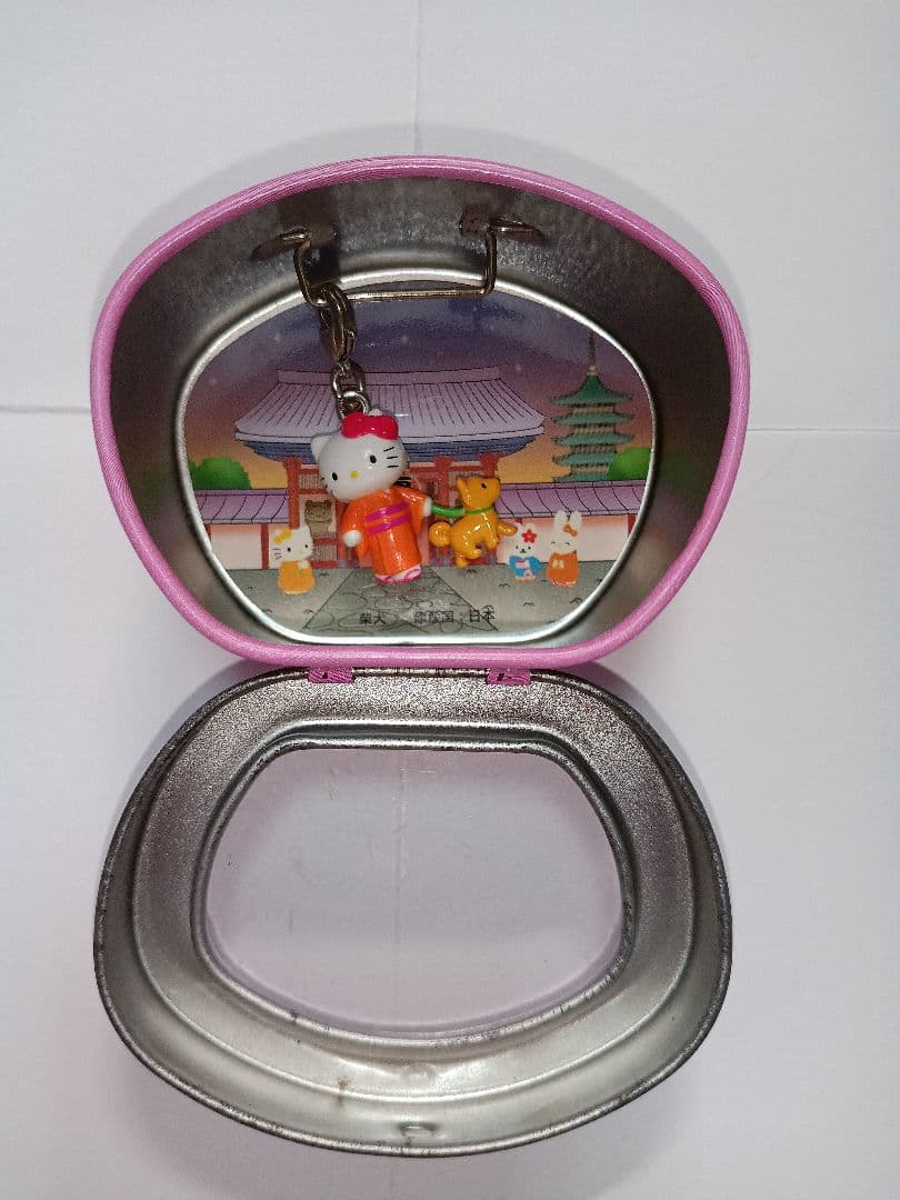 ハッピー　ハローキティ　世界　子犬のお散歩　ファスナーマスコット　6種