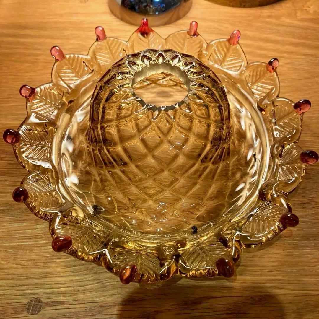 （専用）ムラーノガラス　【王様の帽子】　アンティーク　ランプシェード　1920年