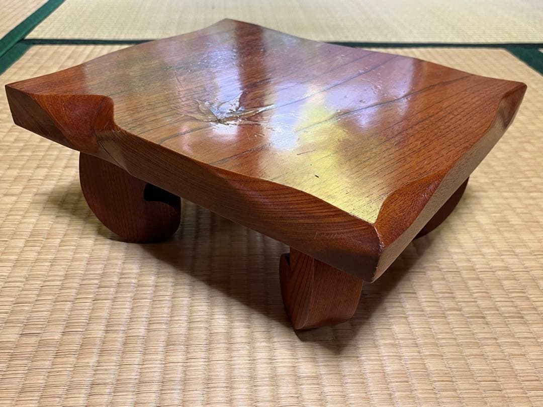 昭和レトロ　天然木 飾台 花台 香炉台 盆栽台 木彫　一点物