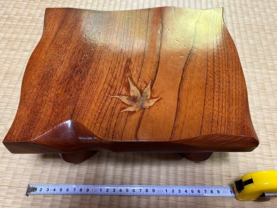 昭和レトロ　天然木 飾台 花台 香炉台 盆栽台 木彫　一点物