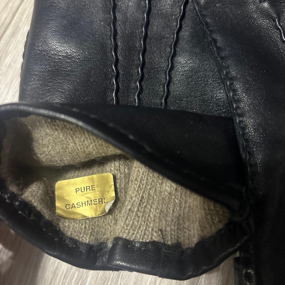 h*x様 Dunhill ダンヒル レザー カシミヤライニング グローブ　手袋