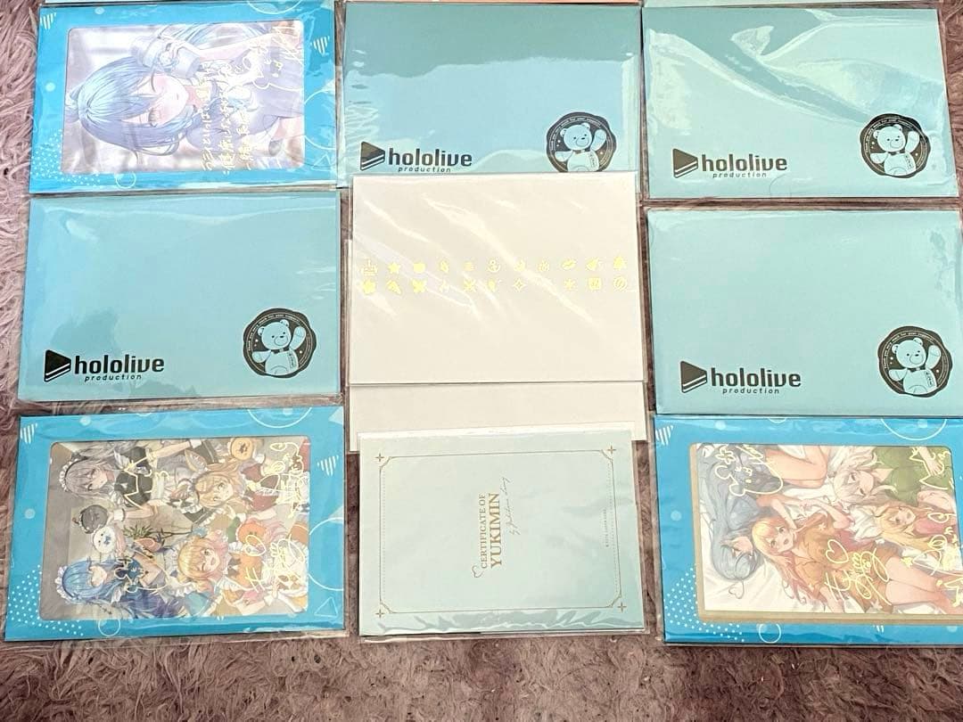 【全品未使用】ホロライブ タレント イラスト付きポストカード等13枚セット