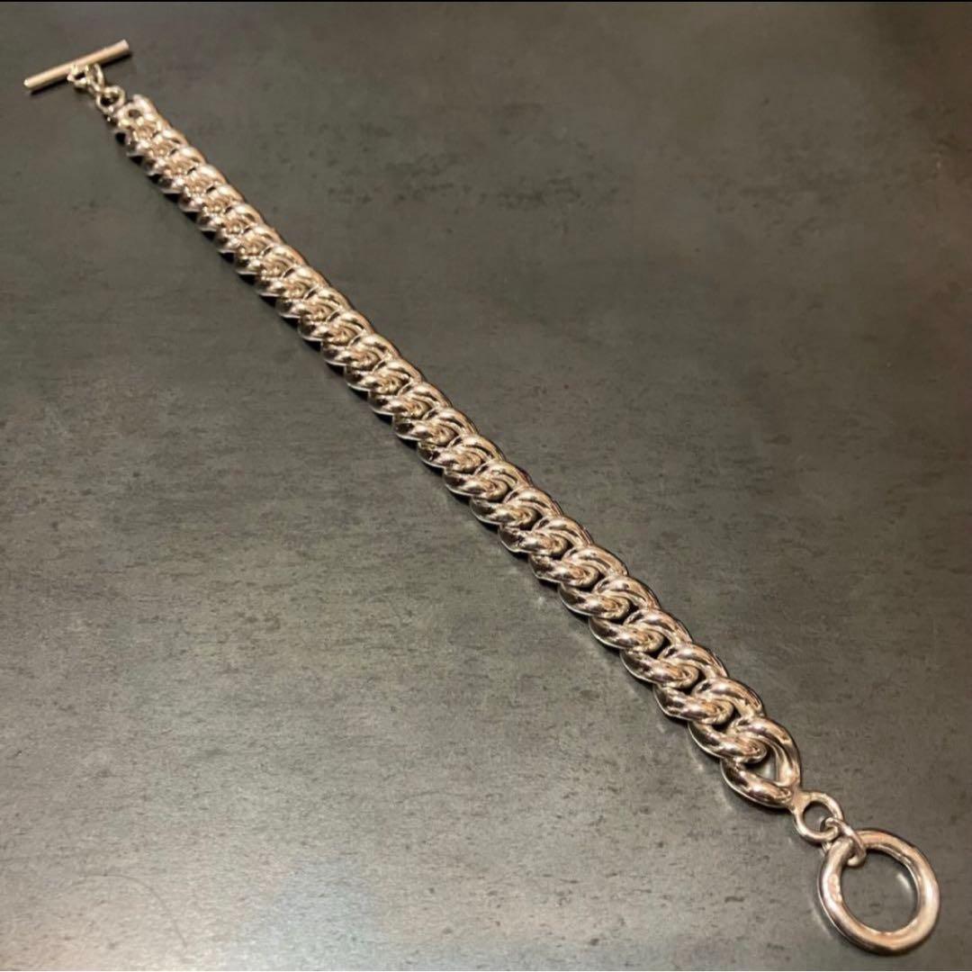 SILVER925 FLAT LINK BRACELET/シルバー/ブレスレット