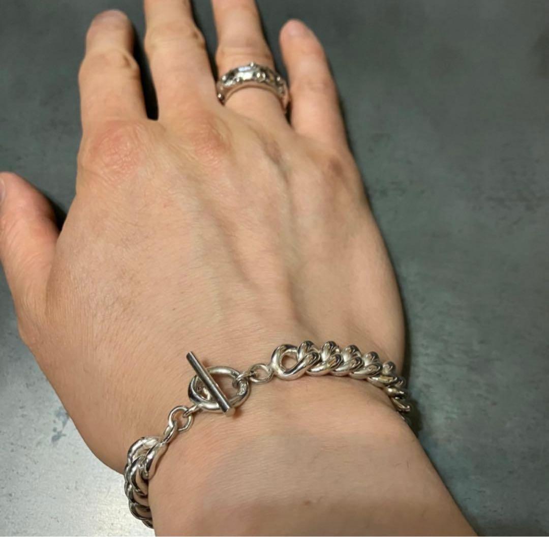 SILVER925 FLAT LINK BRACELET/シルバー/ブレスレット