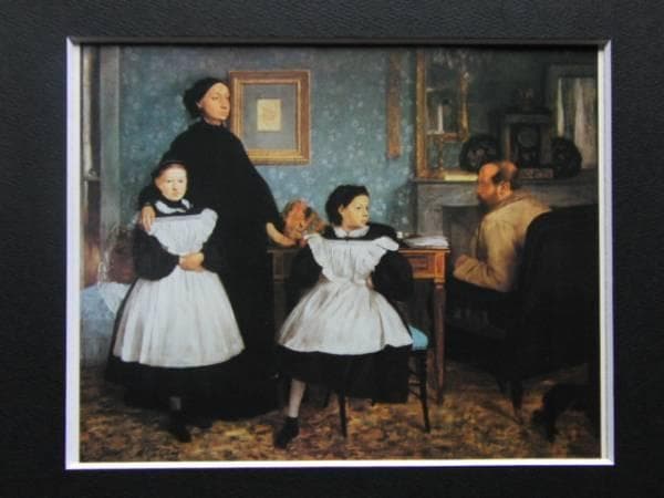 エドガー・ドガ、ベレリの家族、希少画集画、新品額装付