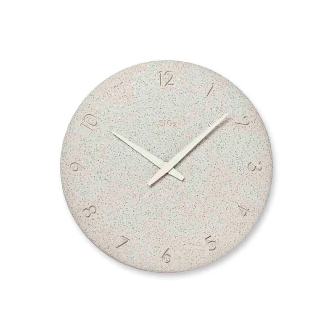 Lemnos 珪藻土の時計（洗い出し仕上げ）