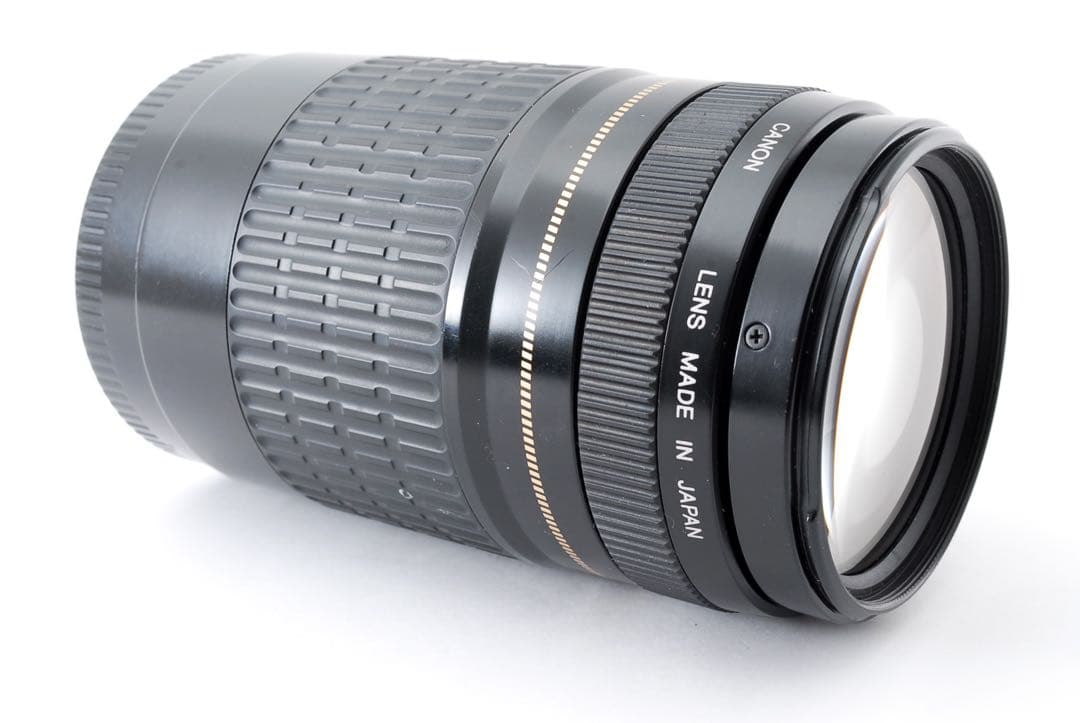 望遠レンズ☆フード付き☆一眼レフ カメラCanon EF75-300㎜