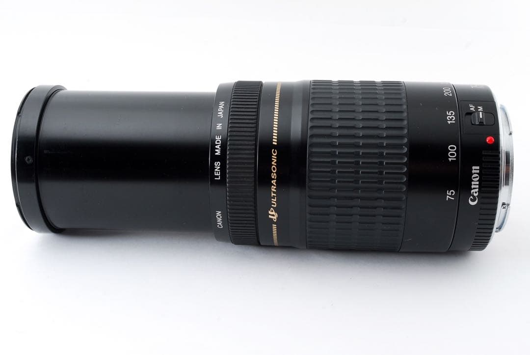 望遠レンズ☆フード付き☆一眼レフ カメラCanon EF75-300㎜