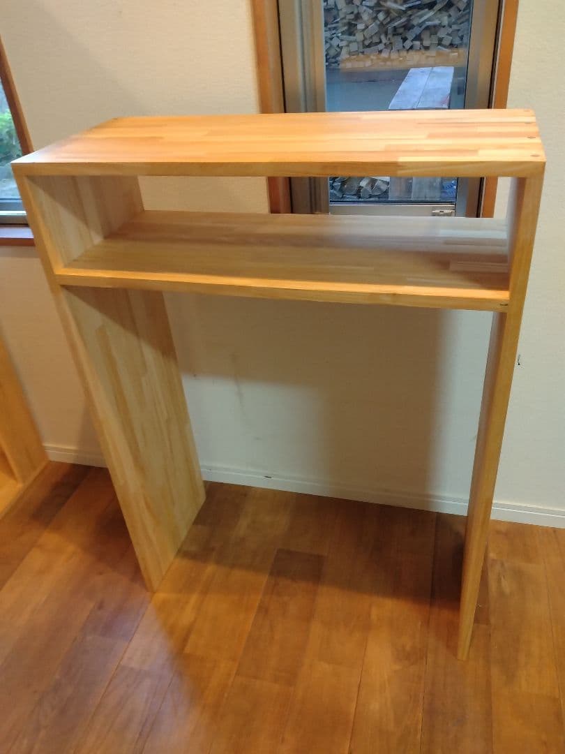 木製　ハンドメイド　オーダー　コの字　キヌカ　棚　シェルフ　ラック　水槽台