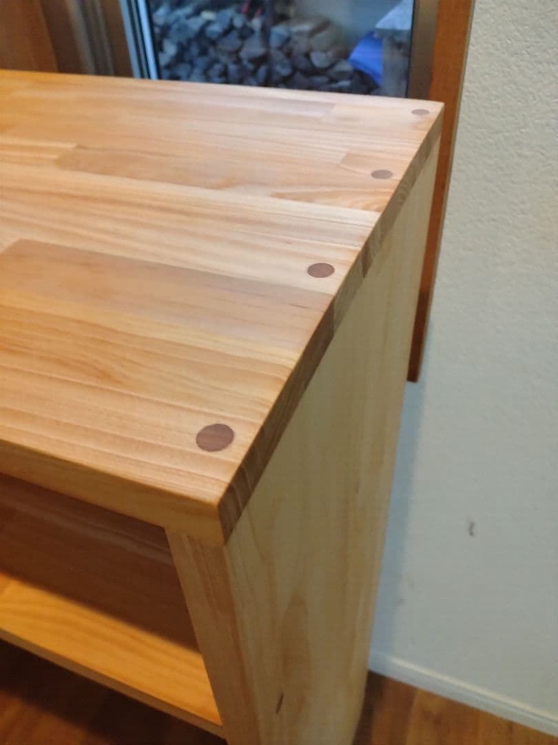 木製　ハンドメイド　オーダー　コの字　キヌカ　棚　シェルフ　ラック　水槽台