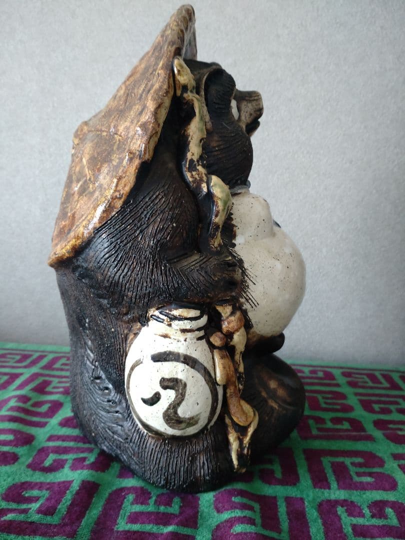 信楽焼　たぬき　置物　年代物　骨董