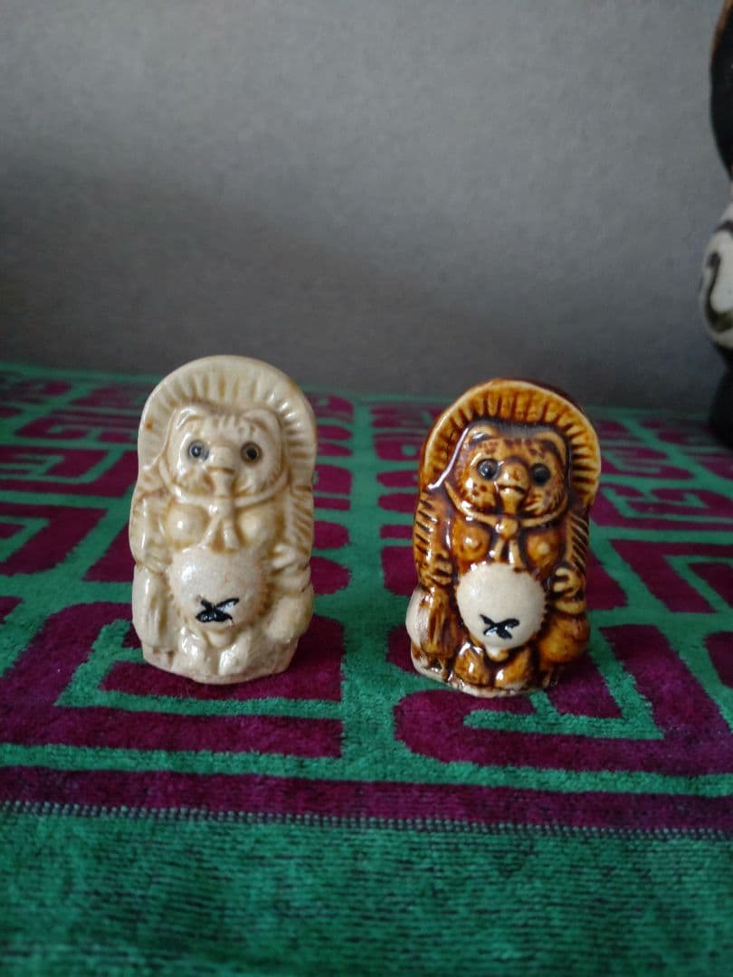 信楽焼　たぬき　置物　年代物　骨董