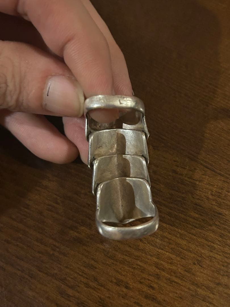 ⚠️ 変形難アリ ヴィヴィアン初期アーマーリング Lサイズ イタリア製　15号