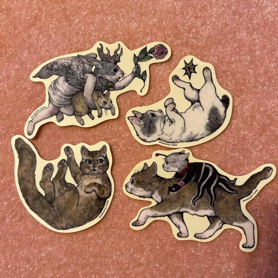 新品未使用　ボリス雑貨店　ヒグチユウコ　キャンパスアート & シールセット